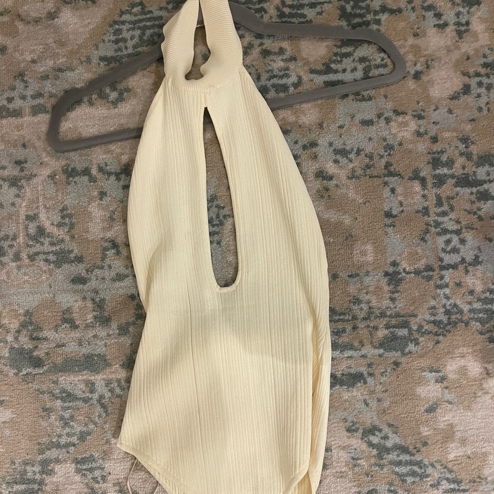 Halter neck with keyhole bodysuit